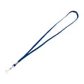 Advantus Deluxe Lanyard with J-Hook, Blue, 100/Box (97129)