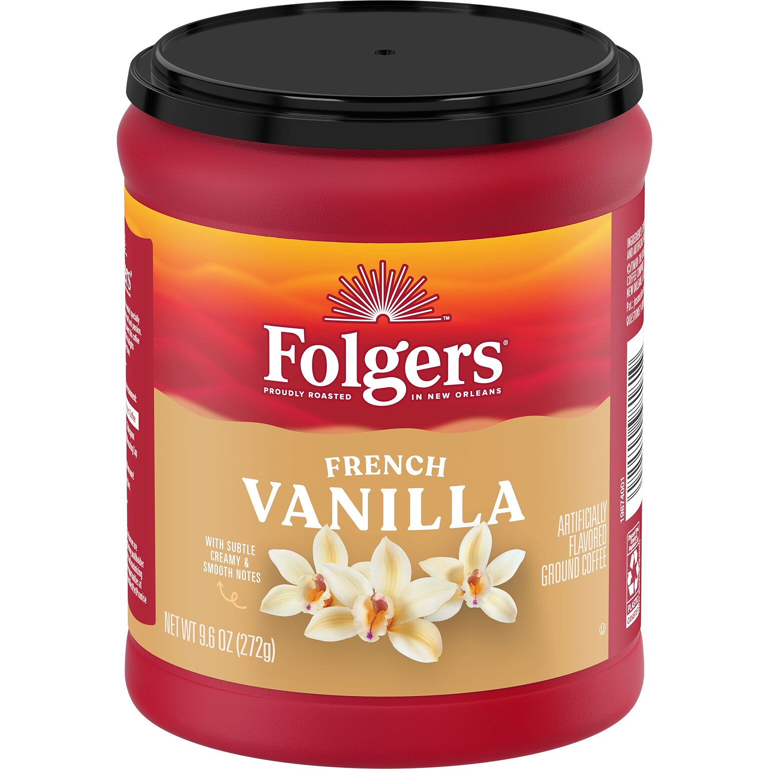 Folgers French Vanilla Ground Coffee, 9.6 oz. (2550098181)