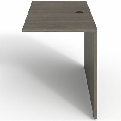 Lorell Prominence 2.0 29"H x 48"W Desk Bridge, Gray Elm (LLRPB2448GE)