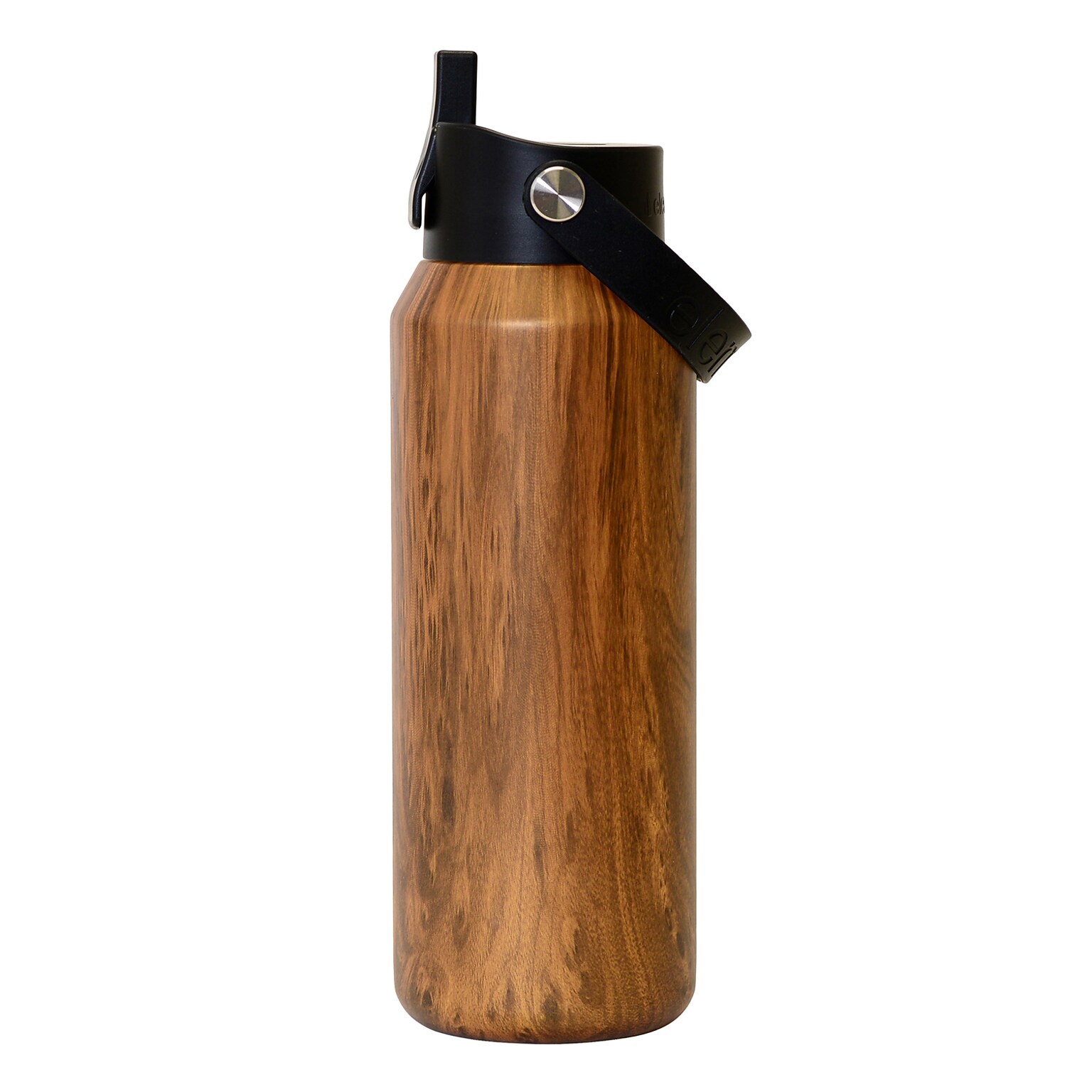 Elemental Core Stainless Steel Double Wall Insulated Water Bottle, 40 oz., Teakwood (EMLEBC40WD20)
