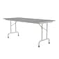 Correll Folding Table, 72"x30" , Gray Granite (CF3072TF-15)