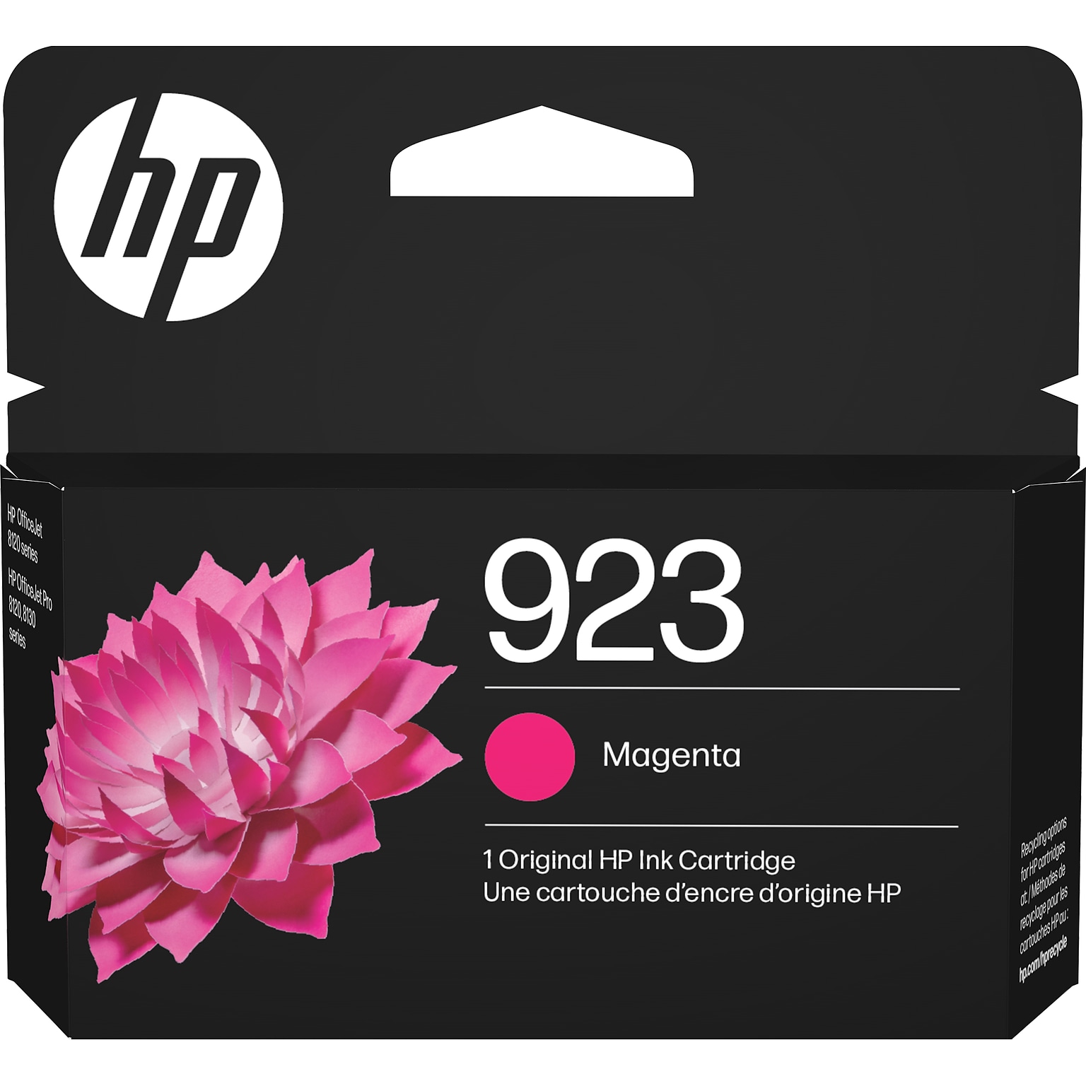 HP 923 Magenta Standard Yield Ink Cartridge, Prints Up to 400 Pages (4K0T1LN)