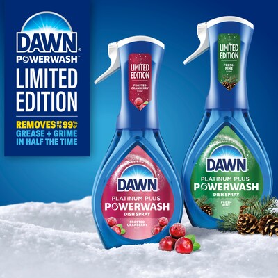 Dawn Powerwash Liquid Dish Soap Spray, Frosted Cranberry, 16 fl oz. (15940)