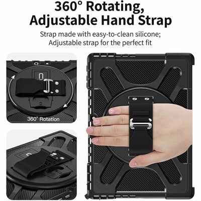 CODi Rugged Microsoft Surface Pro 9/10/11 Tablet Case with Kickstand, Black (C30705073)