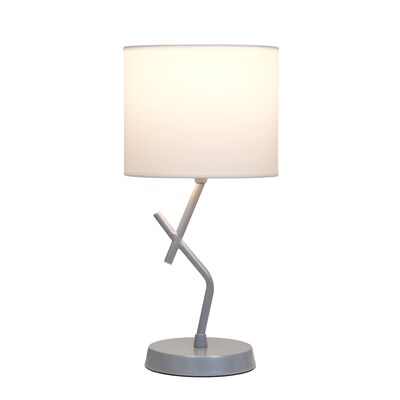 Simple Designs Abstract 17.13 LED Table Lamp, Silver (LT1172-SLV)