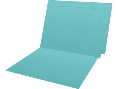 Medical Arts Press Kardex Match Reinforced End Tab File Folder, Straight Cut, Letter Size, Light Blue, 100/Box (S-09482-LBL)