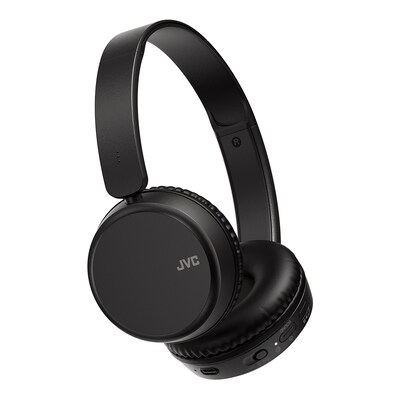 JVC Wireless On-Ear Foldable Headphones, Bluetooth, Black (JVCHAS36WB)