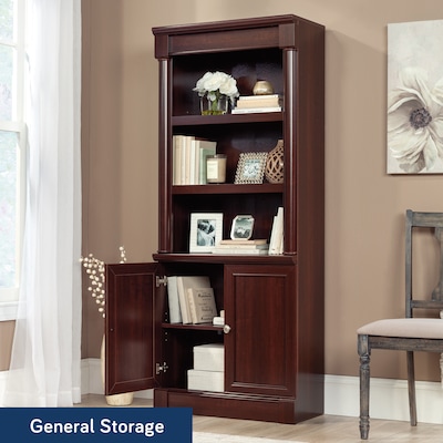 Sauder Palladia 72H 5-Shelf Bookcase, Select Cherry (412019)