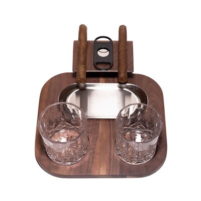 Gezellig Whiskey and Cigar Board Set