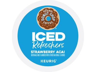 The Original Donut Shop Iced Refreshers Strawberry Acai Infused Water, Keurig® K-Cup® Pods, 20/Box (5000379382)