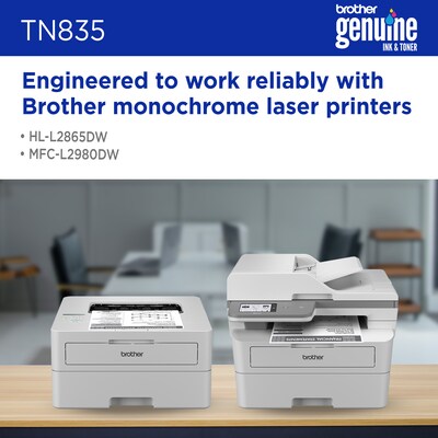 Brother TN835 Super High Yield Black Toner Cartridge, Print up to 5,000 Pages