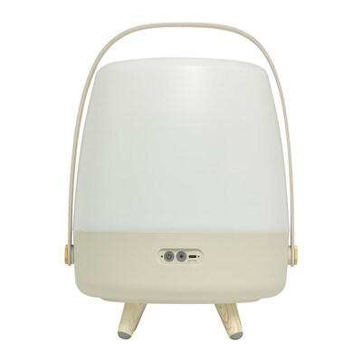 Kooduu Lite Up Play 15.75" LED Speaker Lamp with USB Port, Sand (1201-12)