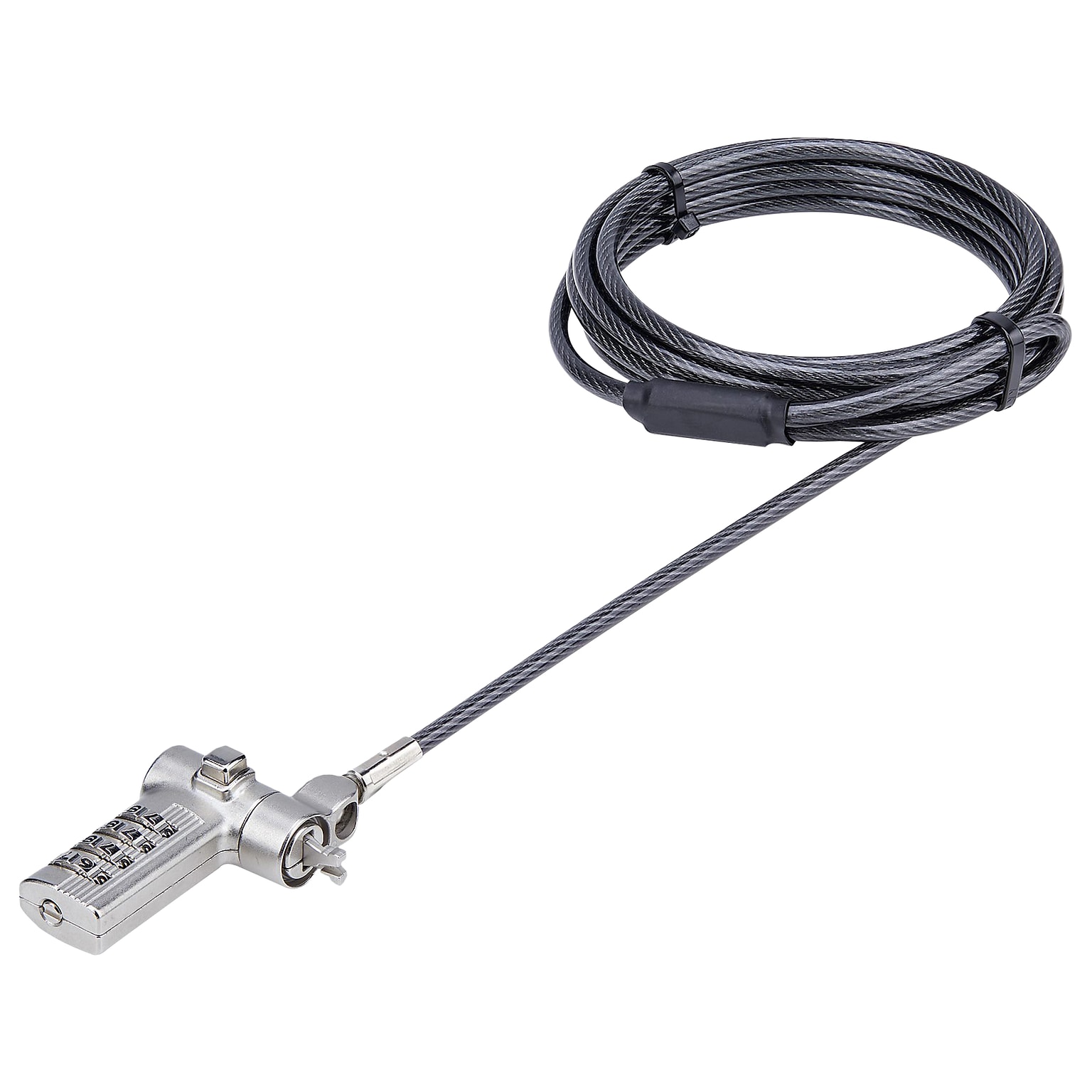 StarTech Universal Keyless Combination Laptop Cable Lock, 6.6 ft. (UNIVC4D-LAPTOP-LOCK)