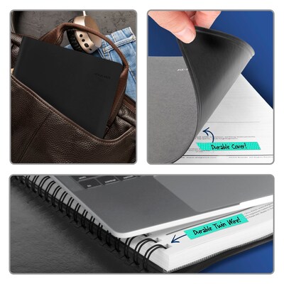 2027 AT-A-GLANCE The Action Planner 6.5" x 8.75" Daily Appointment Book, Faux Leather Cover, Black (70-EP03-05-27)