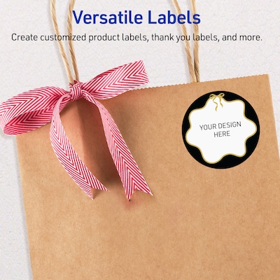 Avery Round Laser/Inkjet Multipurpose Labels, 2" Dia., White, 120/Pack (19479370862)