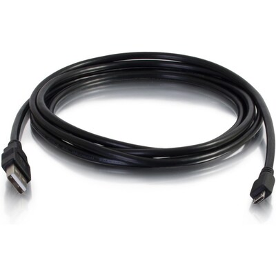 C2G 15 ft. USB 2.0 A to Micro-USB B Cable, Black (27395)