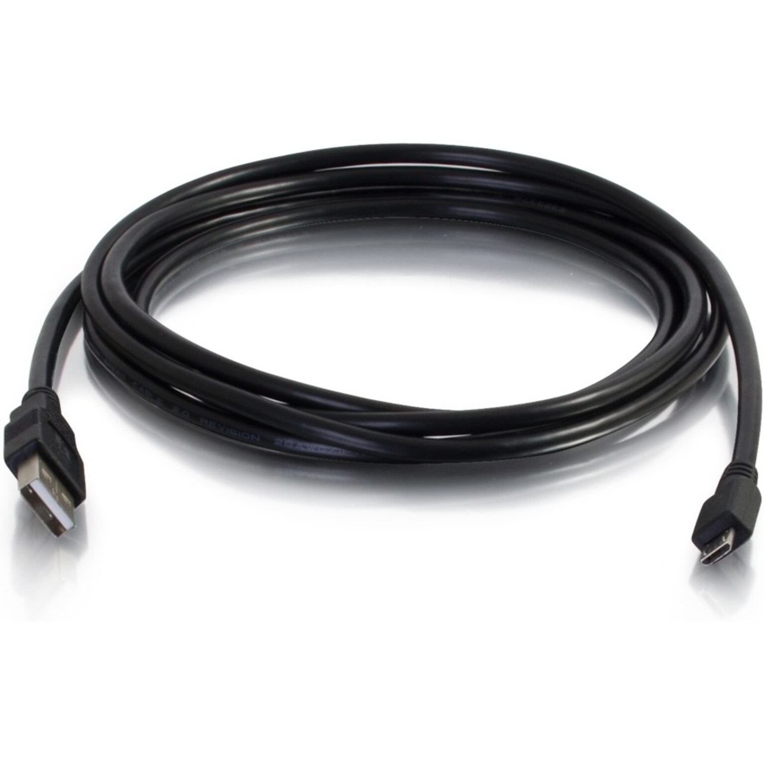 C2G 15 ft. USB 2.0 A to Micro-USB B Cable, Black (27395)