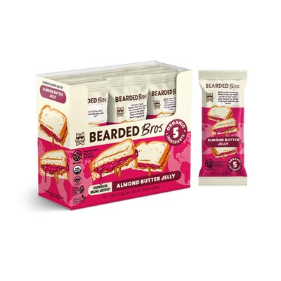 Bearded Bros Gluten Free Almond Butter Jelly Energy Bar, 1.9 oz., 10/Pack (220-02917)