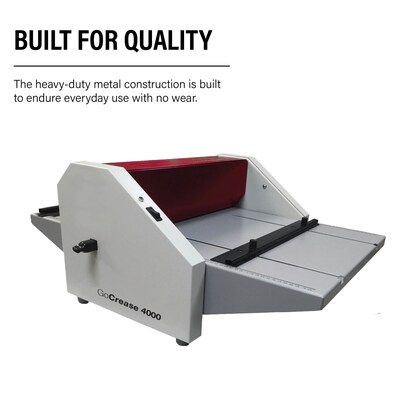MBM GoCrease 4000 Electric Paper Creaser/Perforator, Paper Size up to 18” Width, Digital Stock Compatibility (BO0651)