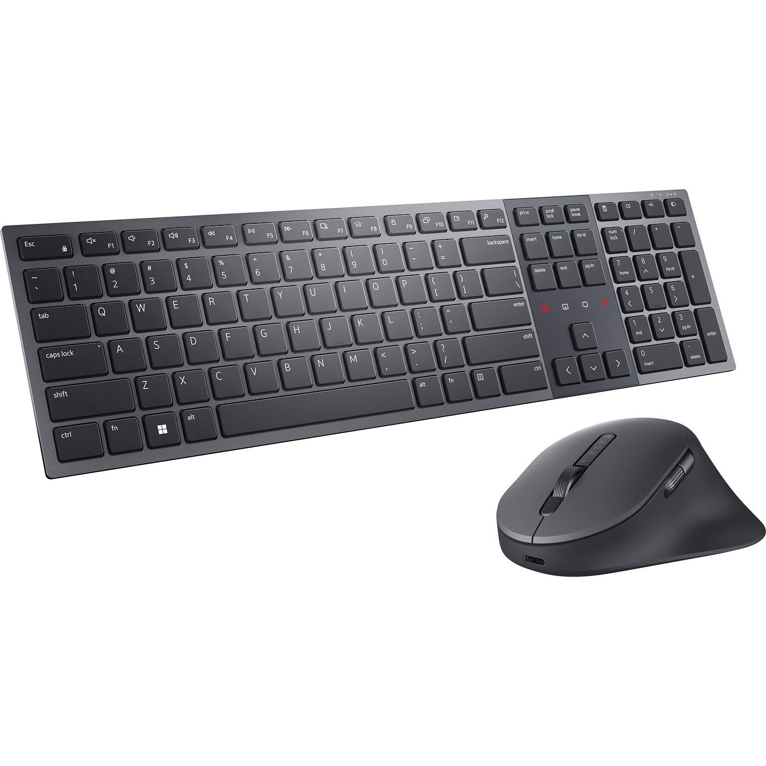 Dell Premier Collaboration Wireless Keyboard and Optical Mouse Combo, Graphite (KM900-GR-US)