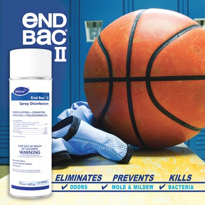 Diversey End Bac II Cleaner Disinfectant, Fresh Scent, 15 oz., 12/Carton (04832)