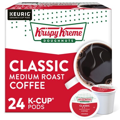 Krispy Kreme Classic Coffee Keurig® K-Cup® Pods, Medium Roast, 24/Box (06110)