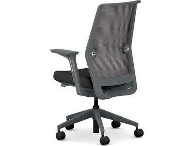HON Cipher Mesh/Fabric Swivel Task Chair, Black/Charcoal (HCFRT.STC.H.S.IC.CU10.TC00.AL.ST.SB.S)
