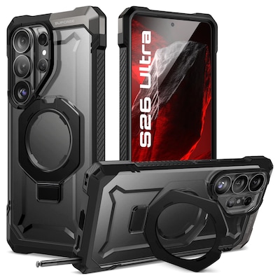 SUPCASE UBGrip MagSafe Rugged  Phone Case for Samsung Galaxy S26 Ultra, Shock Absorbing, Black (GA843439161160)