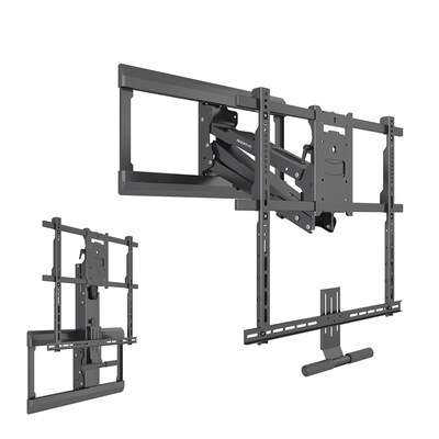 Mount-It! Pull Down Articulating Fireplace TV Mount for 42 to 80 TVs (MI-384)
