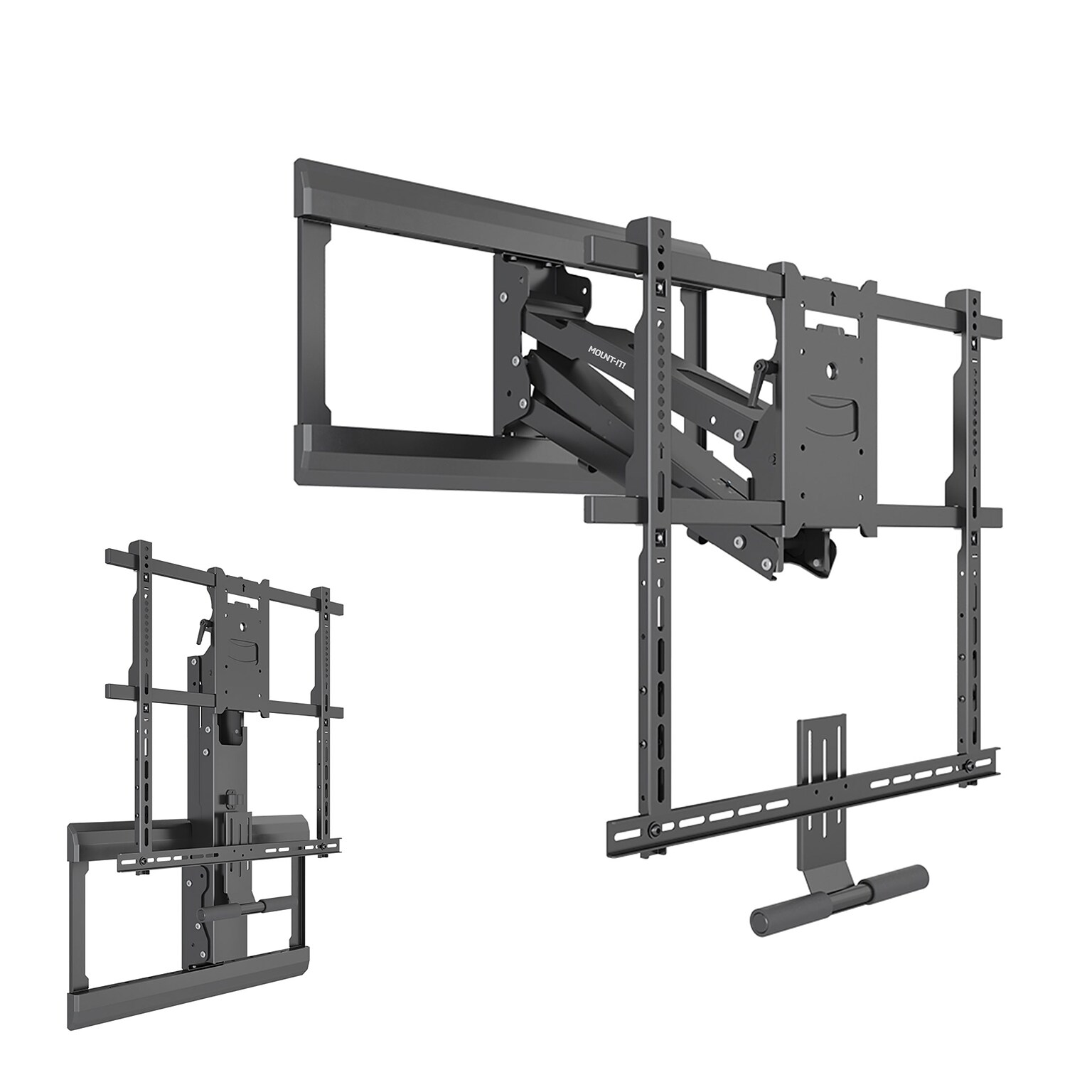 Mount-It! Pull Down Articulating Fireplace TV Mount for 42 to 80 TVs (MI-384)