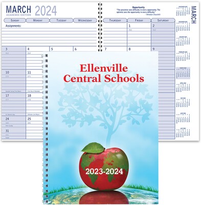 Custom Full Color Spiral Academic Planner