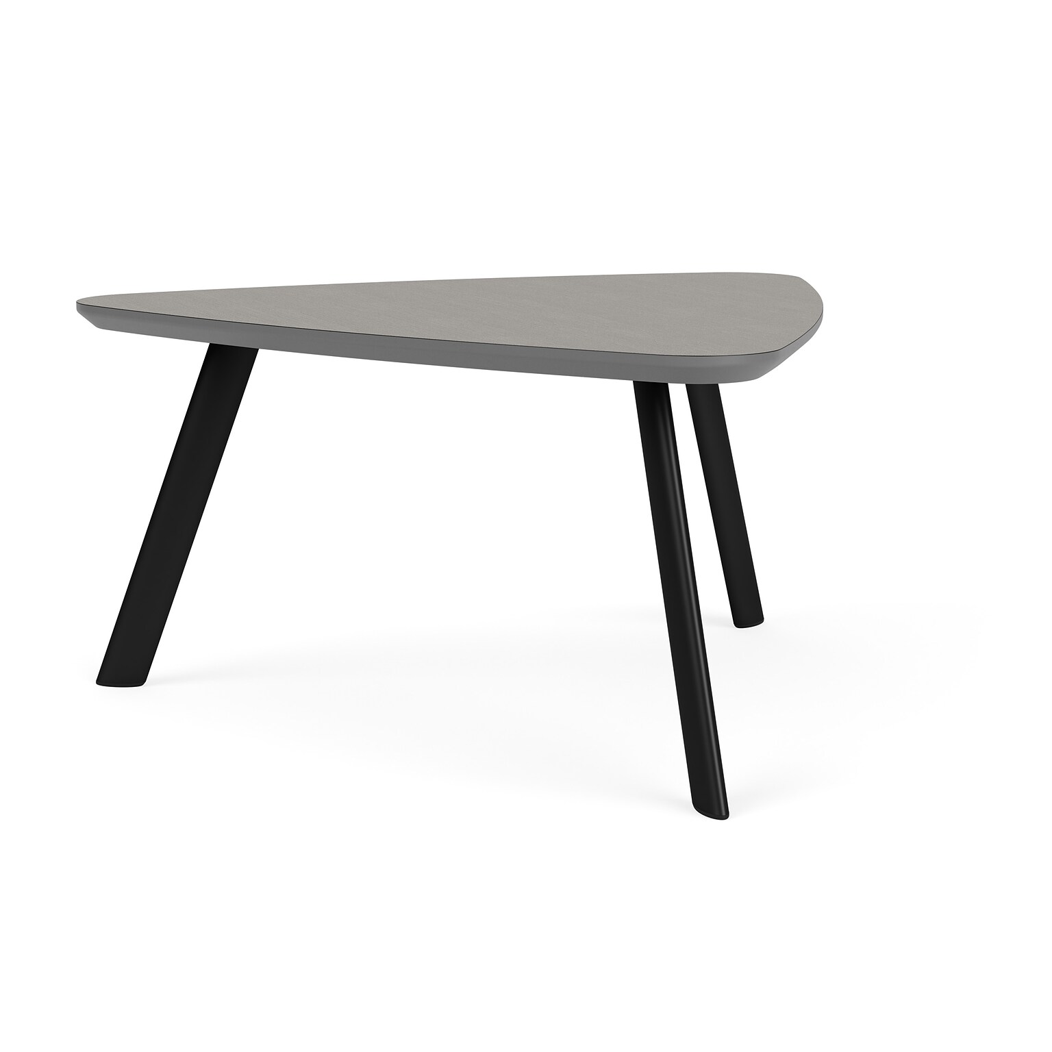 Lesro Willow 36W x 36D Laminate Coffee Table, Sarum Twill/Black (LX0536.SBK.TST)