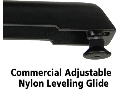 Correll Dry-Erase Markerboard Cafe Table, 30" x 48", Frosty White/Black (BCT3048DE-80)