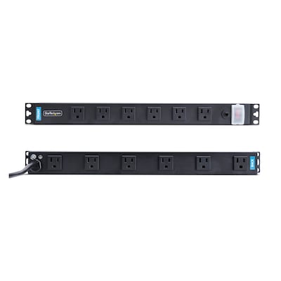 StarTech Rack PDU 120V Rack Power Distribution Unit, 12-Outlet, 1U Rack-Mount (1215B8H-RACK-PDU-RA)
