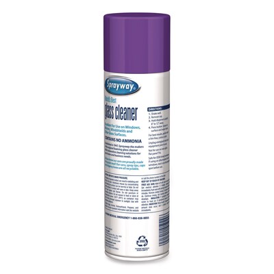 Sprayway Glass Cleaner, 19 oz. Aerosol Spray, Lavender, 6/Carton (CGCSW5029)