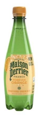 Perrier Flavored Forever Orange Sparkling Mineral Water, 16.9 oz., 24 Bottles/Carton (12242377)