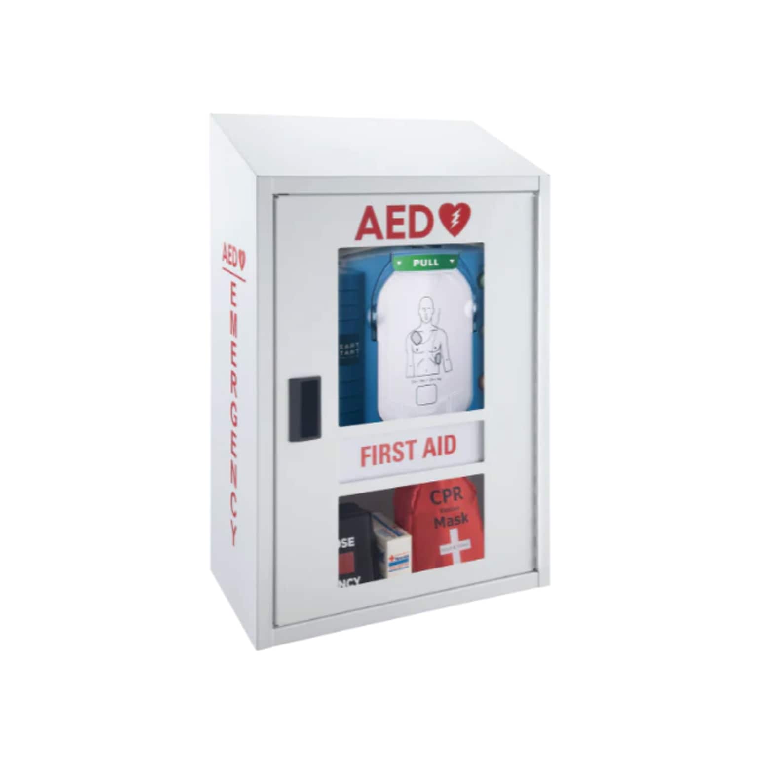 Victor AED Combo Cabinet With Alarm, White (PB3070)