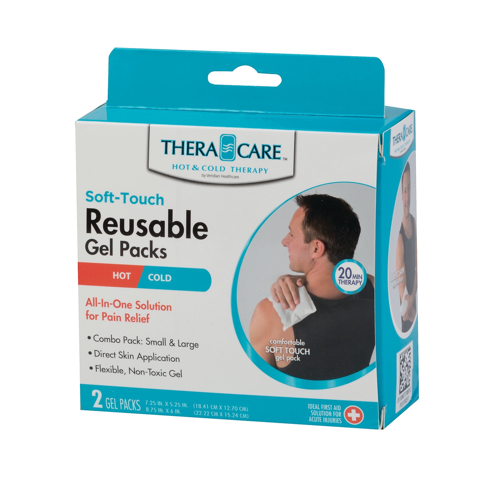 TheraCare Soft-Touch Joint Pain Relief Hot & Cold Pack, 2/Pack (24-914)
