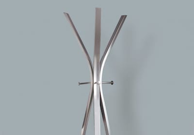 Monarch Specialties Inc. Coat Tree, Silver, Metal (I 2015)