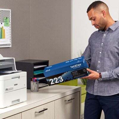 Brother TN-223 Black Standard Yield Toner Cartridge, Print Up to 1,400 Pages   (TN223BK)