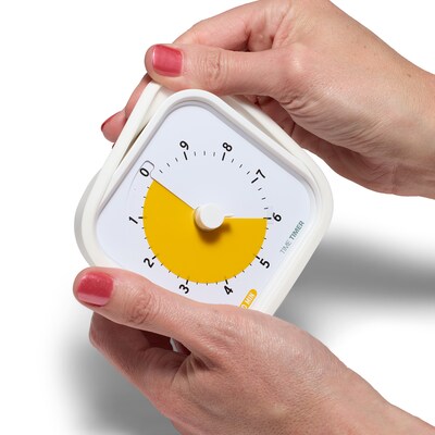 Time Timer MOD 10 Minute Wind Up Timers, White (TTM910W)