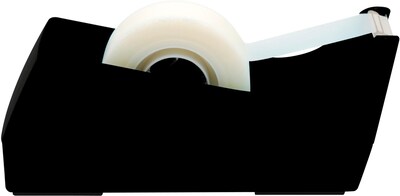 Scotch Desktop Tape Dispenser, 1 Dispenser, Black, Home Office and Back to School Supplies for College and Classrooms