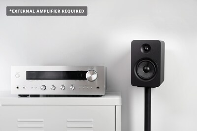 Kanto YU Passive 5.25" Speakers with 1" Silk Dome Tweeter and 5.25" Kevlar Woofer, Black, Pair (YUP6)