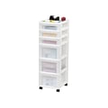 Iris 6-Drawer Standalone Cart, White/Translucent White (585008)