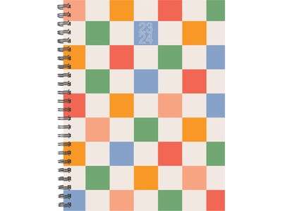 2023-2024 Willow Creek Retro Checkers 6.5W x 8.5H Academic Weekly & Monthly Planner, Multicolor (3