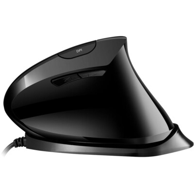 Adesso iMouse Ergonomic Vertical Optical USB Mouse, Black (IMOUSE V3-TAA)
