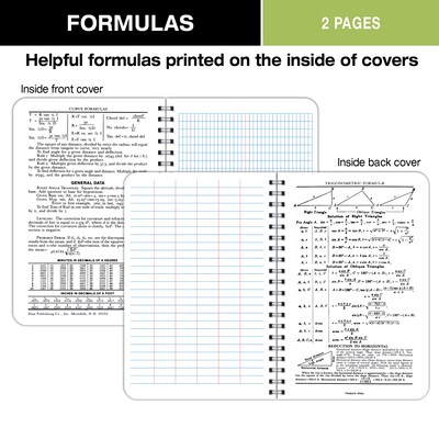 ELAN Field Surveying Computation Notebooks, 4.63" x 7.25", 100 Sheets, Orange (E64-8X4W ORG-6)