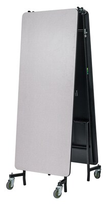 NPS MT Series 12' Long Mobile Cafeteria Table, Grey Nebula (MT12-MDPEPCGY)