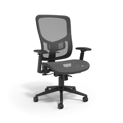 Staples Kroy Ergonomic Mesh Swivel Task Chair, Black (UN59456)