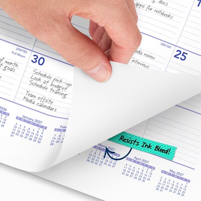 2026-2027 AT-A-GLANCE 15 x 12 Academic Monthly Wall Calendar, Purple/Red (AY8-28-27)